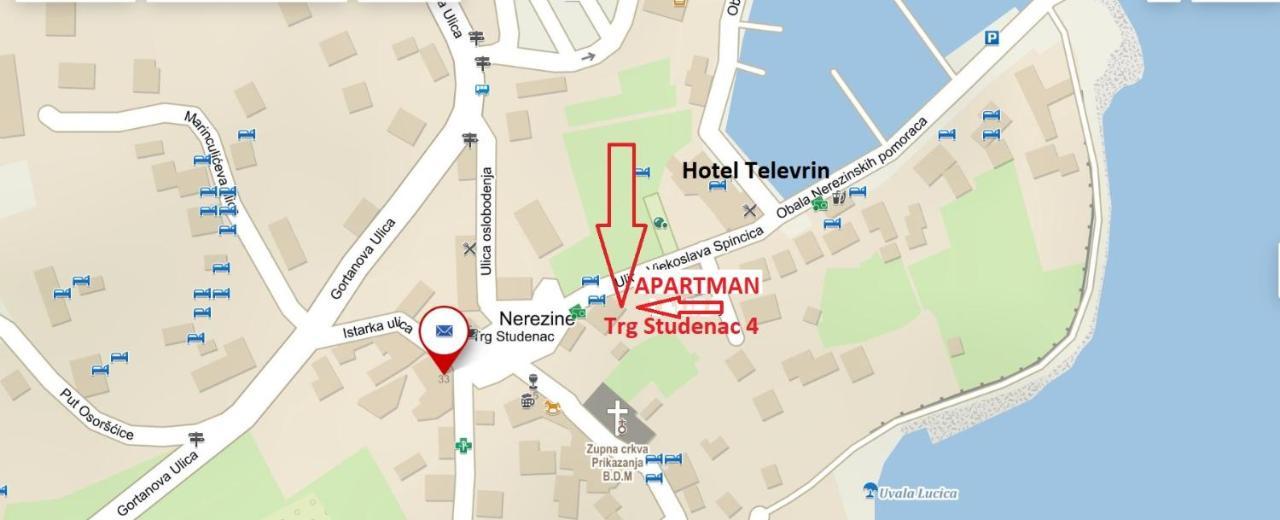 Nerezine Apartmany Centrum Екстер'єр фото