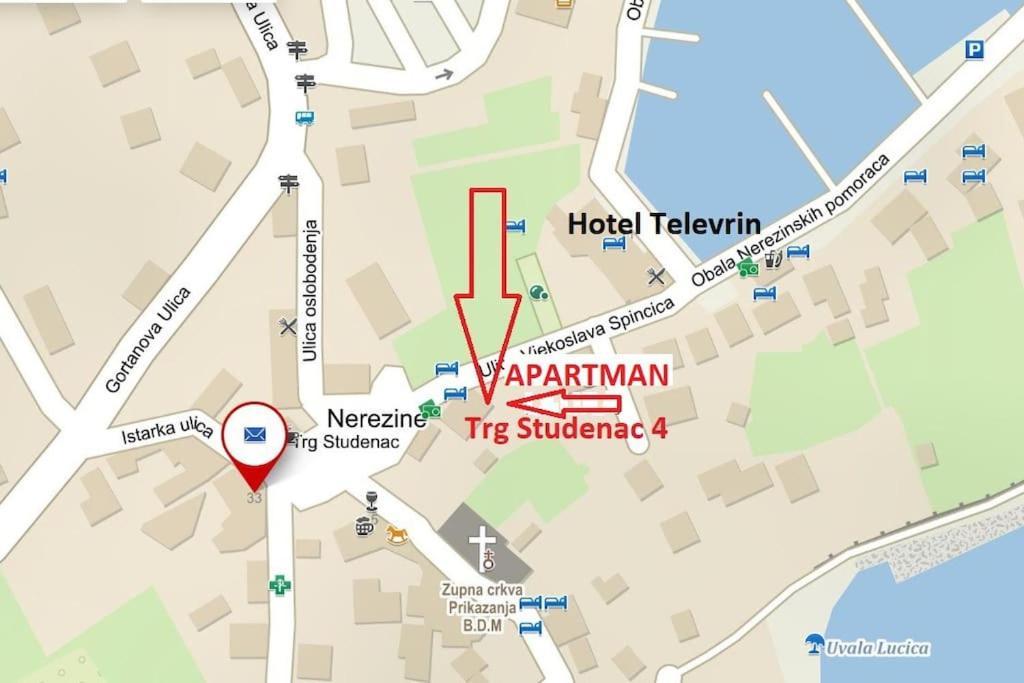 Nerezine Apartmany Centrum Екстер'єр фото